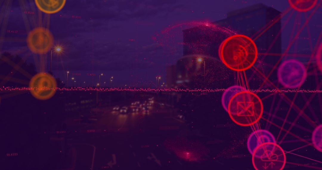 Digital Two-tone Circuit Geometry Artwork Technology Icons