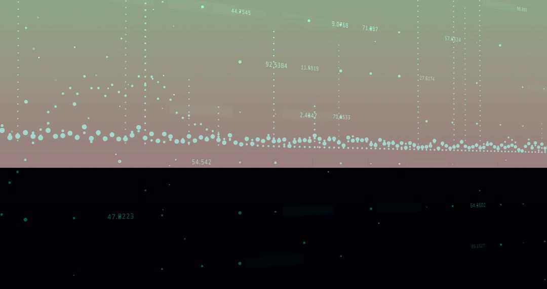 Abstract Data Visualization with Circular Markers and Numeric Labels