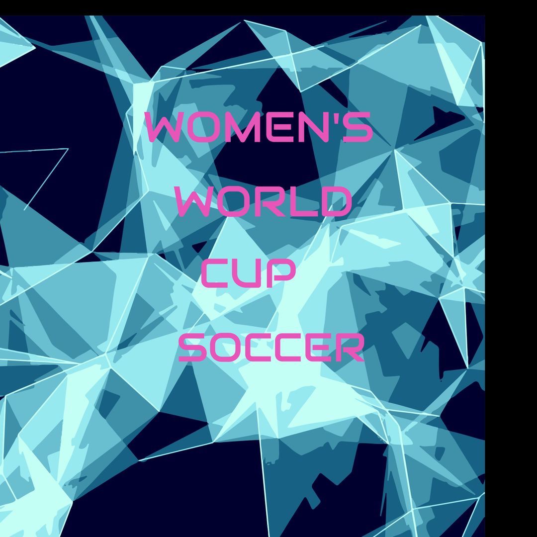 Dynamic Geometry Background Highlighting Women’s World Cup Soccer
