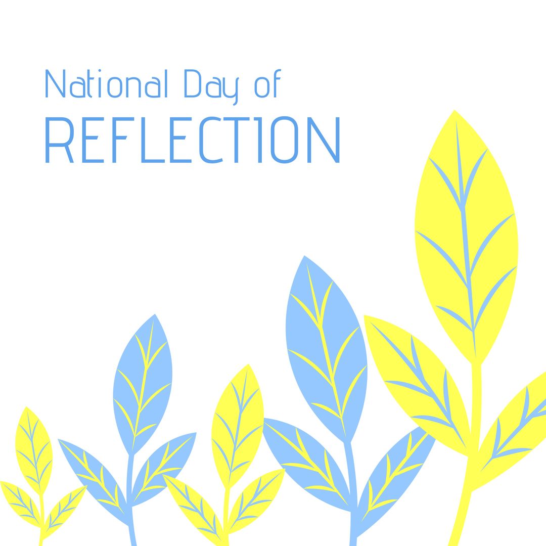 National Day of Reflection Leafy Graphic Design