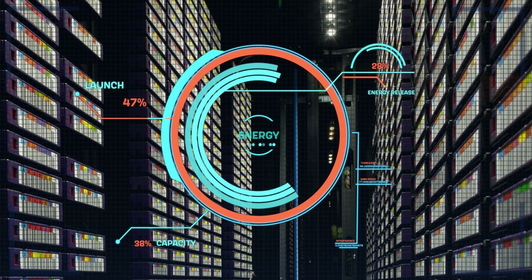 High-Tech Digital Energy Analysis in Server Room