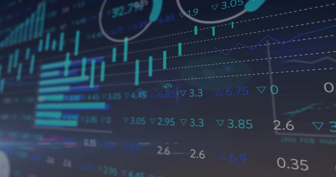 Digital Stock Market and Data Analysis Concept