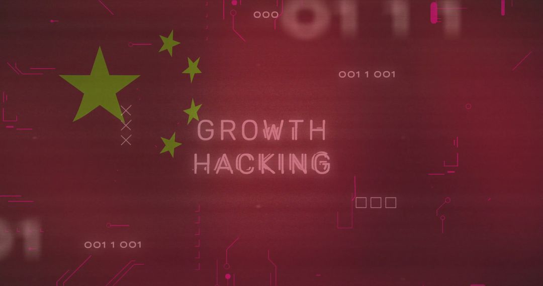 Digital Growth Hacking Concept with Futuristic Elements