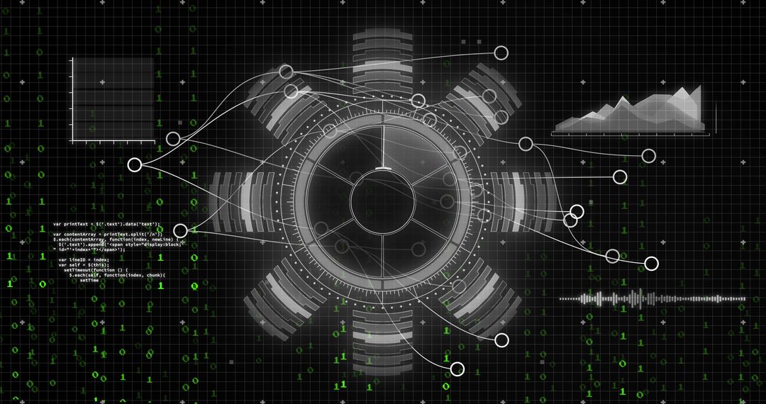 Futuristic Data Visualization Interface With Graphs and Code - Free Images, Stock Photos and Pictures on Pikwizard.com