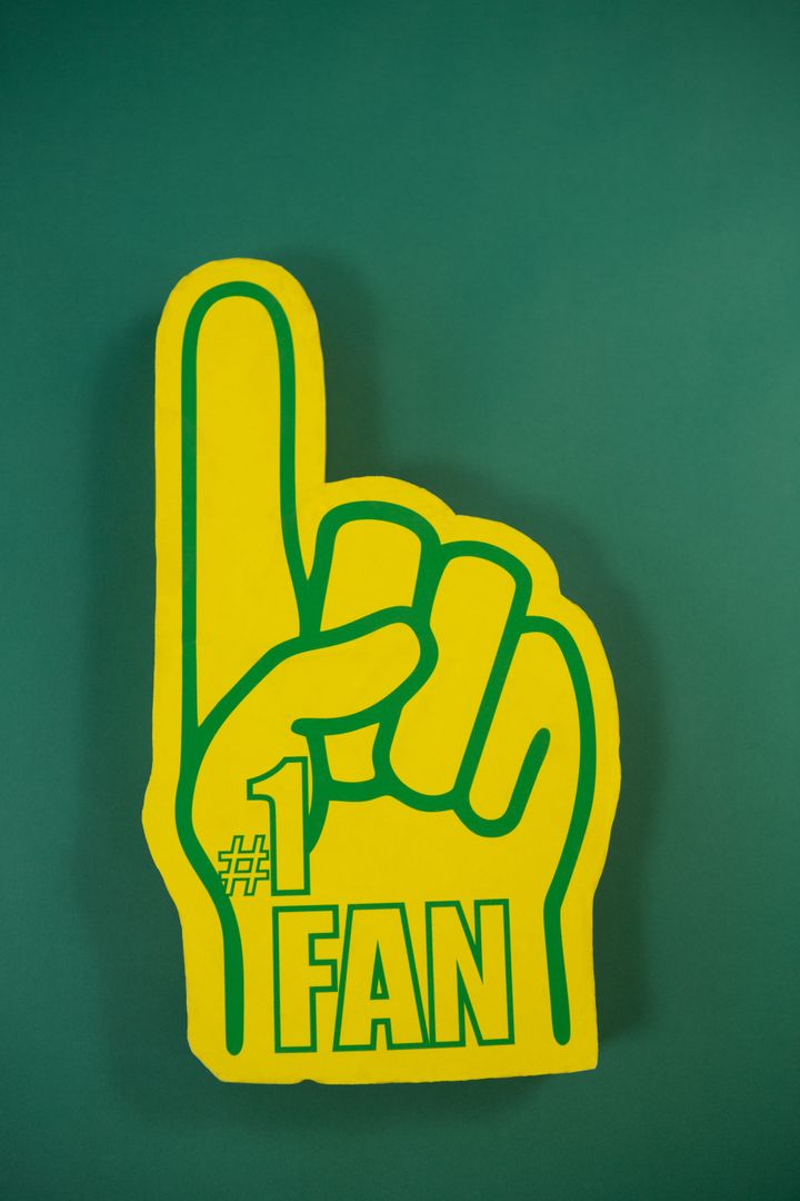 Foam hand on green background - Free Images, Stock Photos and Pictures on Pikwizard.com