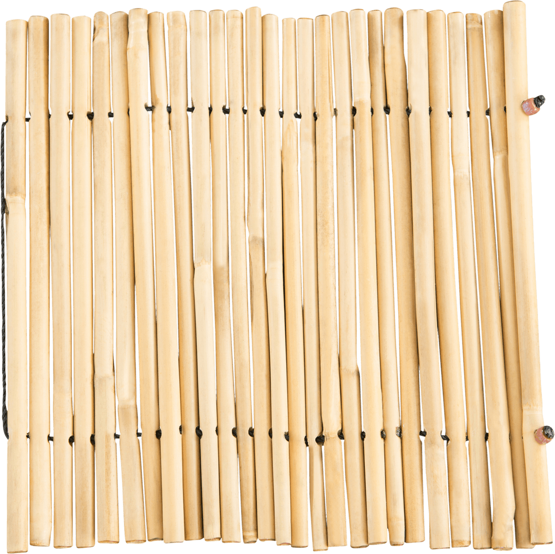 Close-Up View of Transparent Bamboo Sushi Rolling Mat