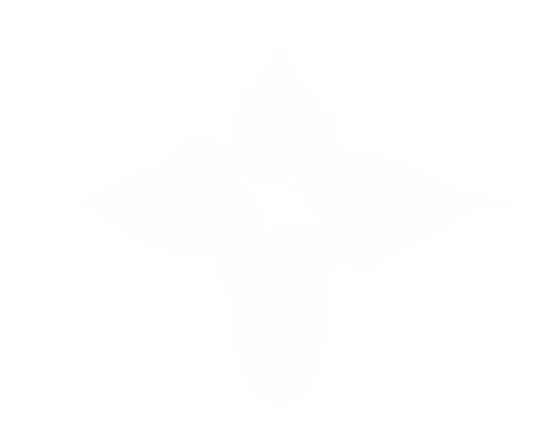 Transparent Symmetrical Snowflake Silhouette Isolated