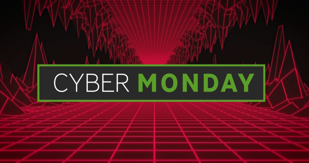 Cyber Monday Digital Concept with Futuristic Design