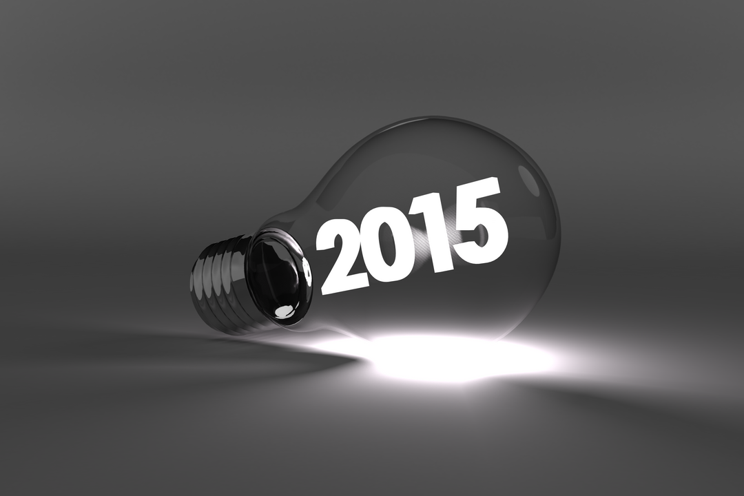 Transparent Light Bulb with 2015 Text Symbolizing Innovation - Download Free Stock Images Pikwizard.com