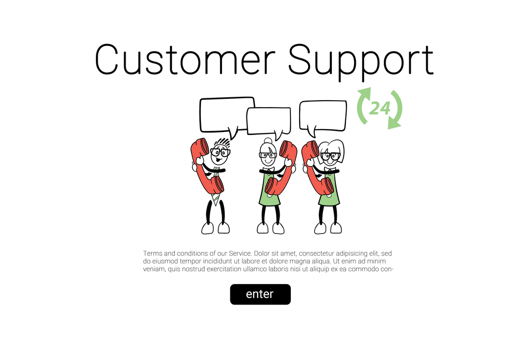 Transparent Human Characters With Speech Bubbles in Support Concept