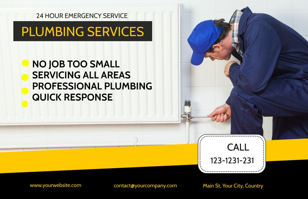 Professional Plumber Servicing Radiator for Quality Home Repair