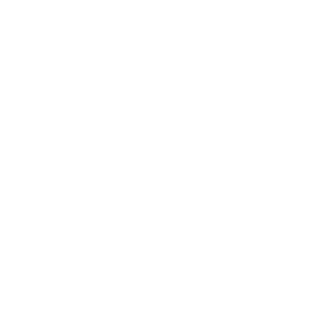 White Outline Illustration of Spray Gun on Transparent Background