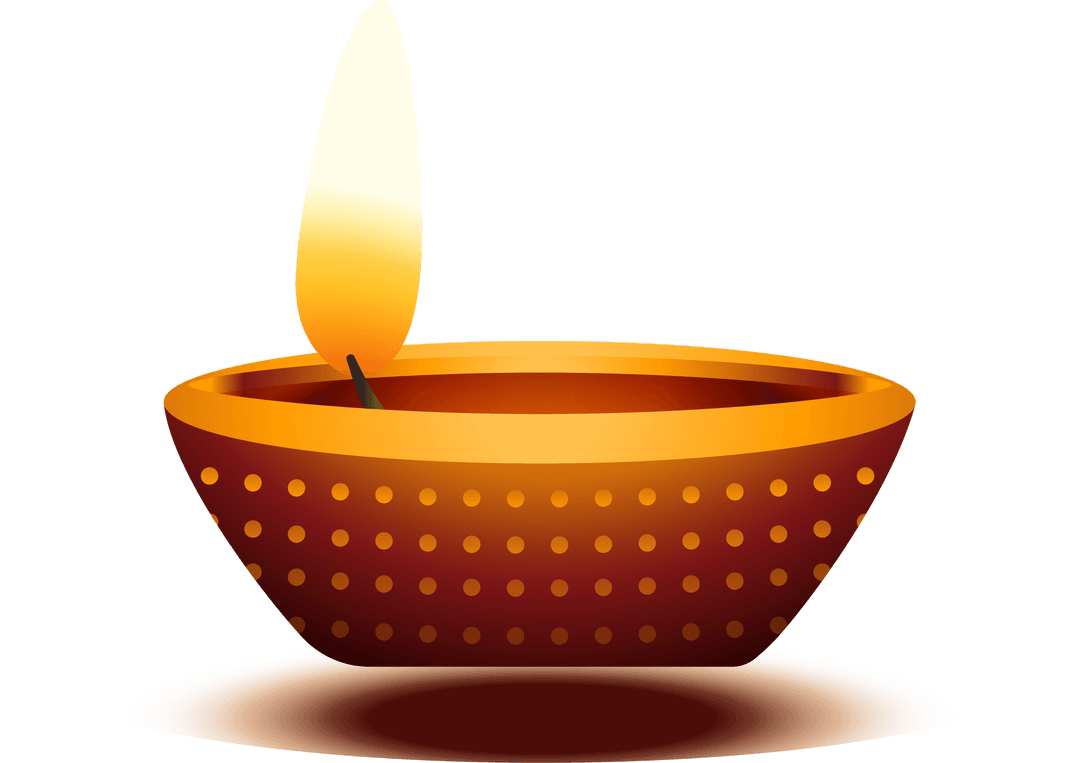 Transparent Decorative Oil Lamp Glowing with Teardrop Flame