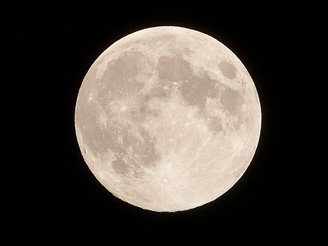 Close up of moon against black sky - Free Images, Stock Photos and Pictures on Pikwizard.com