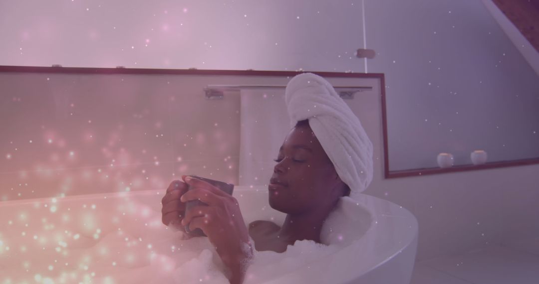 Relaxing Bath Experience with Ambient Lights