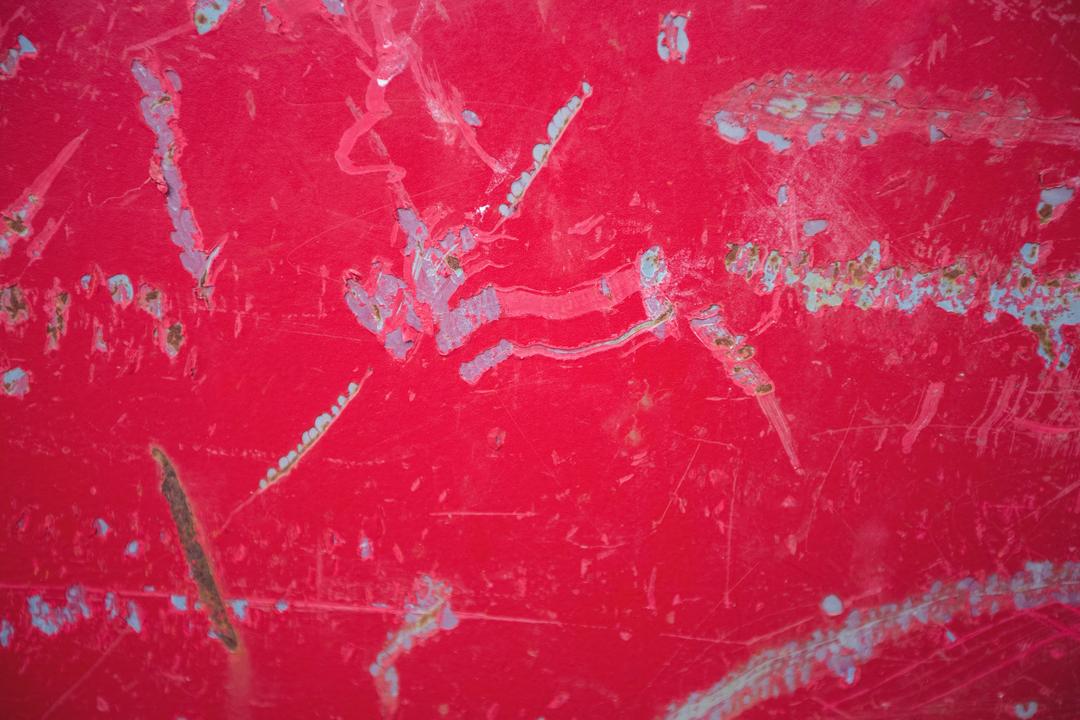 Scratches on red metal background - Free Images, Stock Photos and Pictures on Pikwizard.com