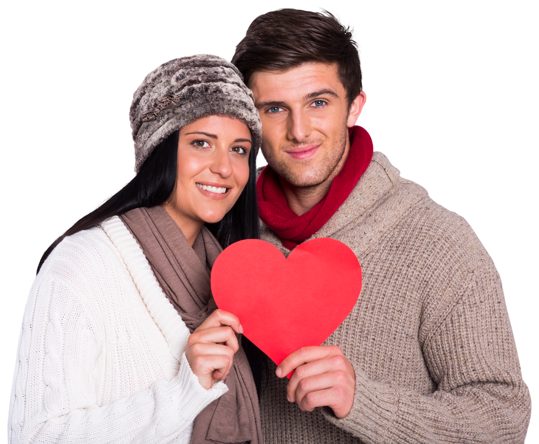 Transparent Couple Holding Red Heart Celebrating Love - Download Free Stock Images Pikwizard.com