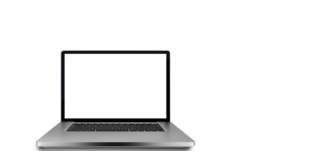 Transparent Modern Laptop with Blank Screen Isolated - Download Free Stock Images Pikwizard.com