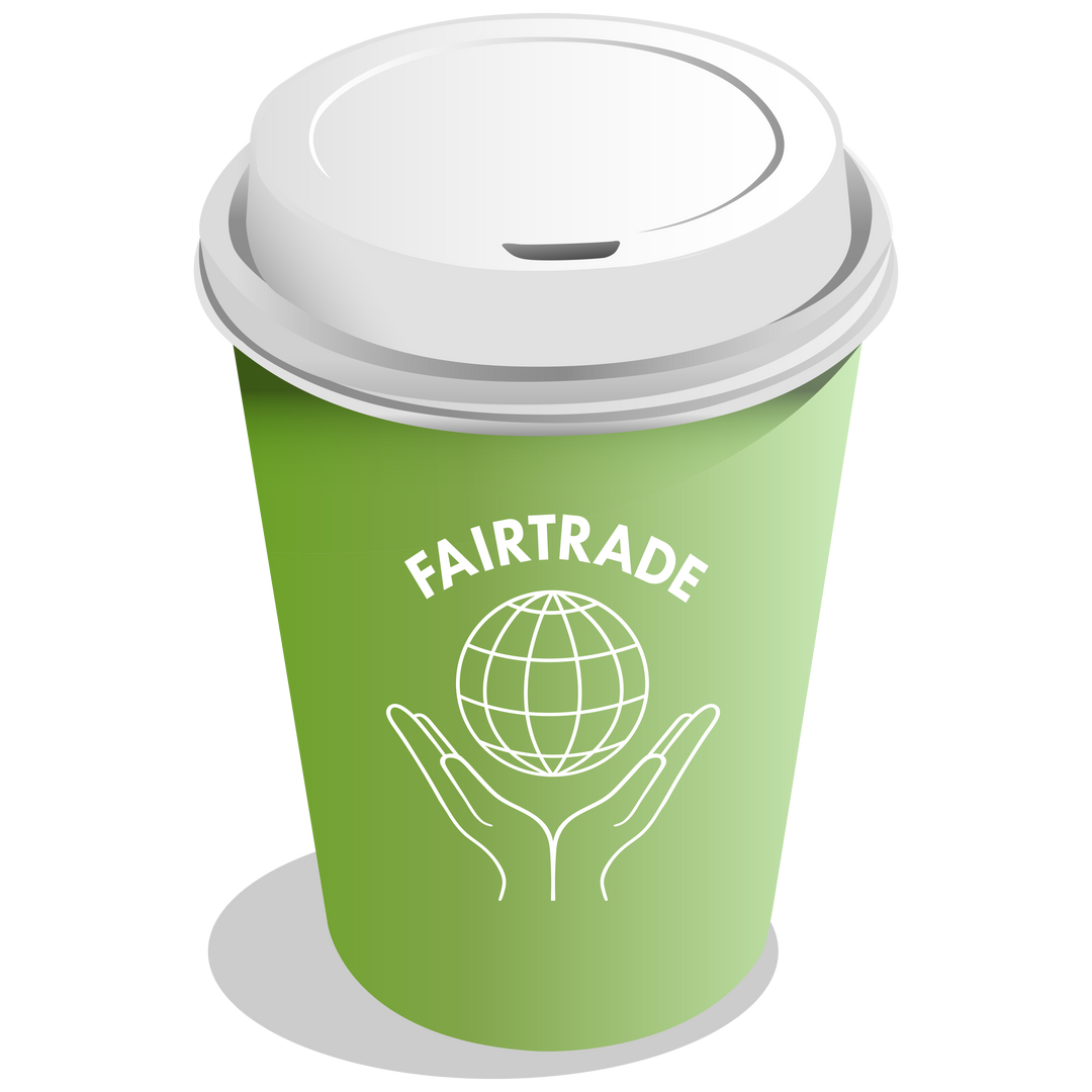 Fairtrade Coffee Cup on Transparent Background Conveying Eco-Friendly Message - Download Free Stock Images Pikwizard.com