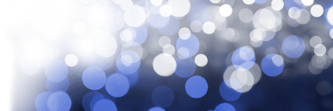Defocused Blue and White Bokeh Lights on Transparent Background