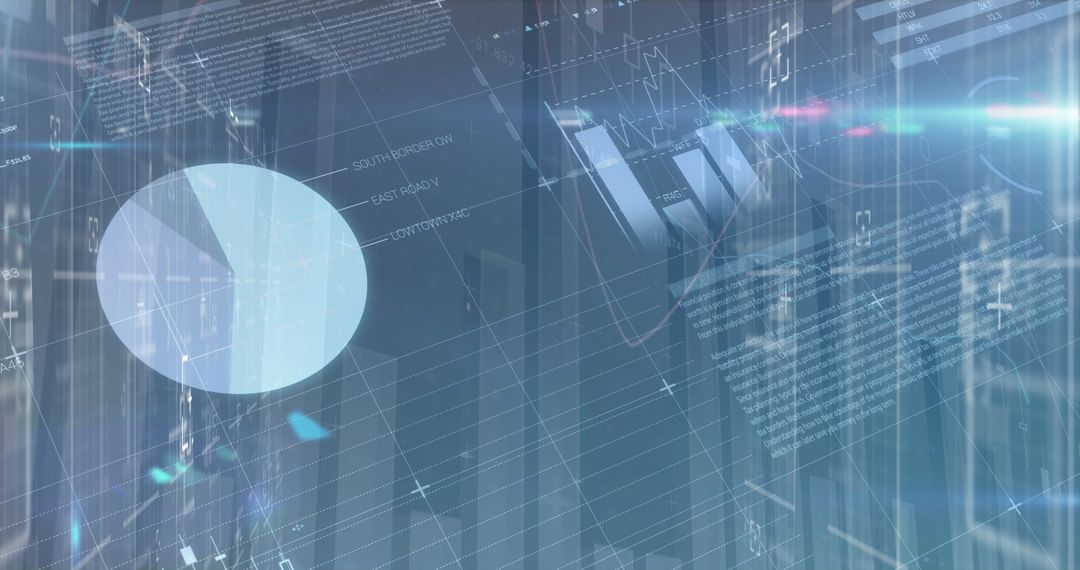 digital interface with data visualization in abstract background - Free Images, Stock Photos and Pictures on Pikwizard.com