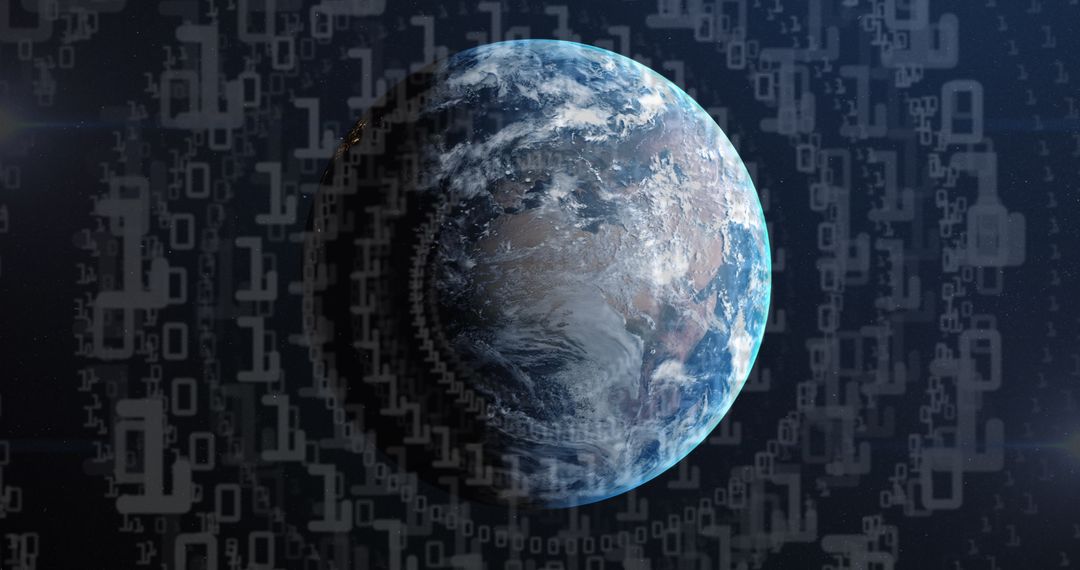 Digital Transformation of Earth with Binary Code