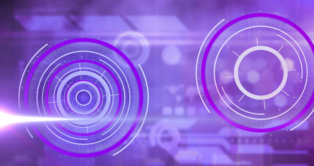 Futuristic Digital Interface with Scanning Holograms