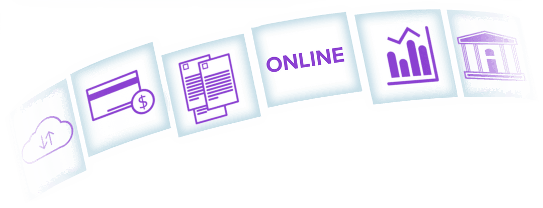 Digital Media Icons on Transparent Background for Business Strategy