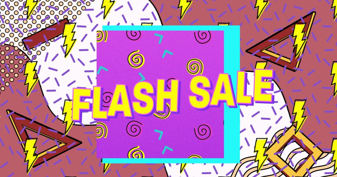 Retro Style Flash Sale Announcement Banner