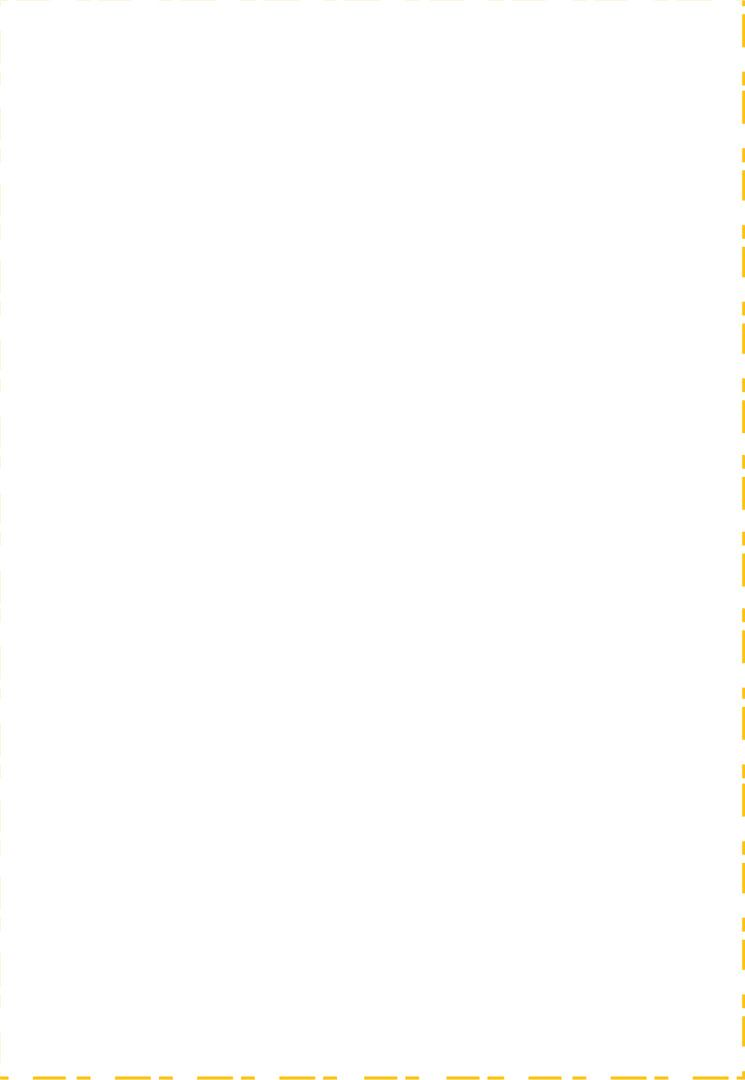 Festive Yellow Shapes with Copy Space on Transparent Background