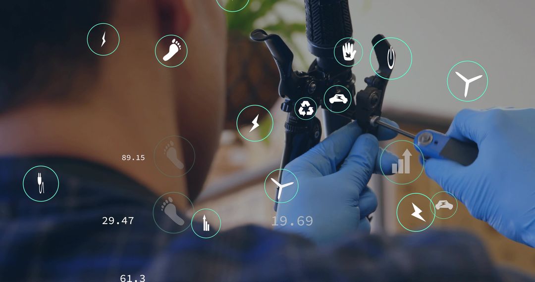 Mechanic Adjusting Bicycle Brake Cable with IoT Interface