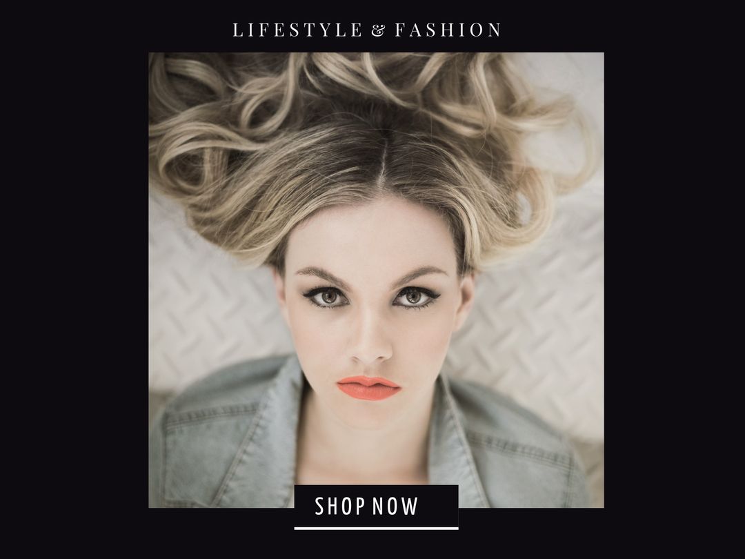 Sophisticated Woman with Striking Makeup and Hair