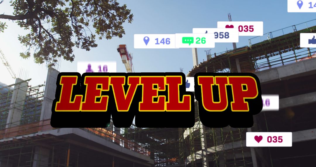 Growing Social Media Metrics Over Urban Construction Site
