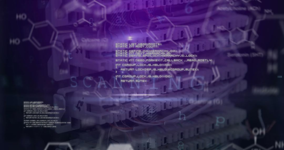 Digital Data Processing Overlapping Server Infrastructure - Free Images, Stock Photos and Pictures on Pikwizard.com