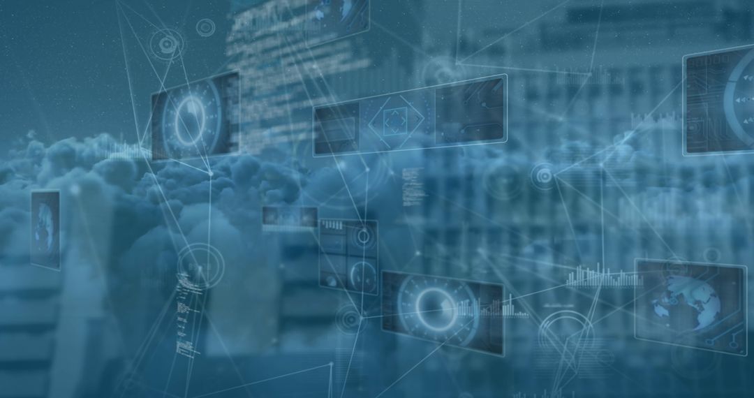Digital data processing over cloud network concept