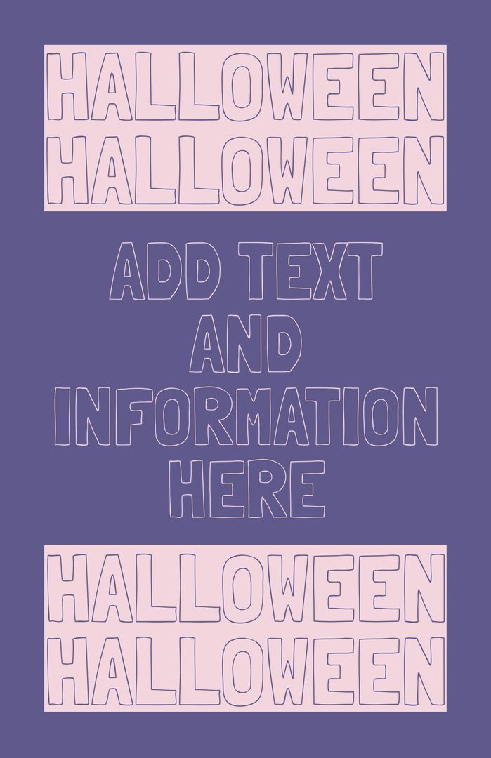 Bold Halloween Event Template Design with Customizable Text Space - Download Free Stock Images Pikwizard.com