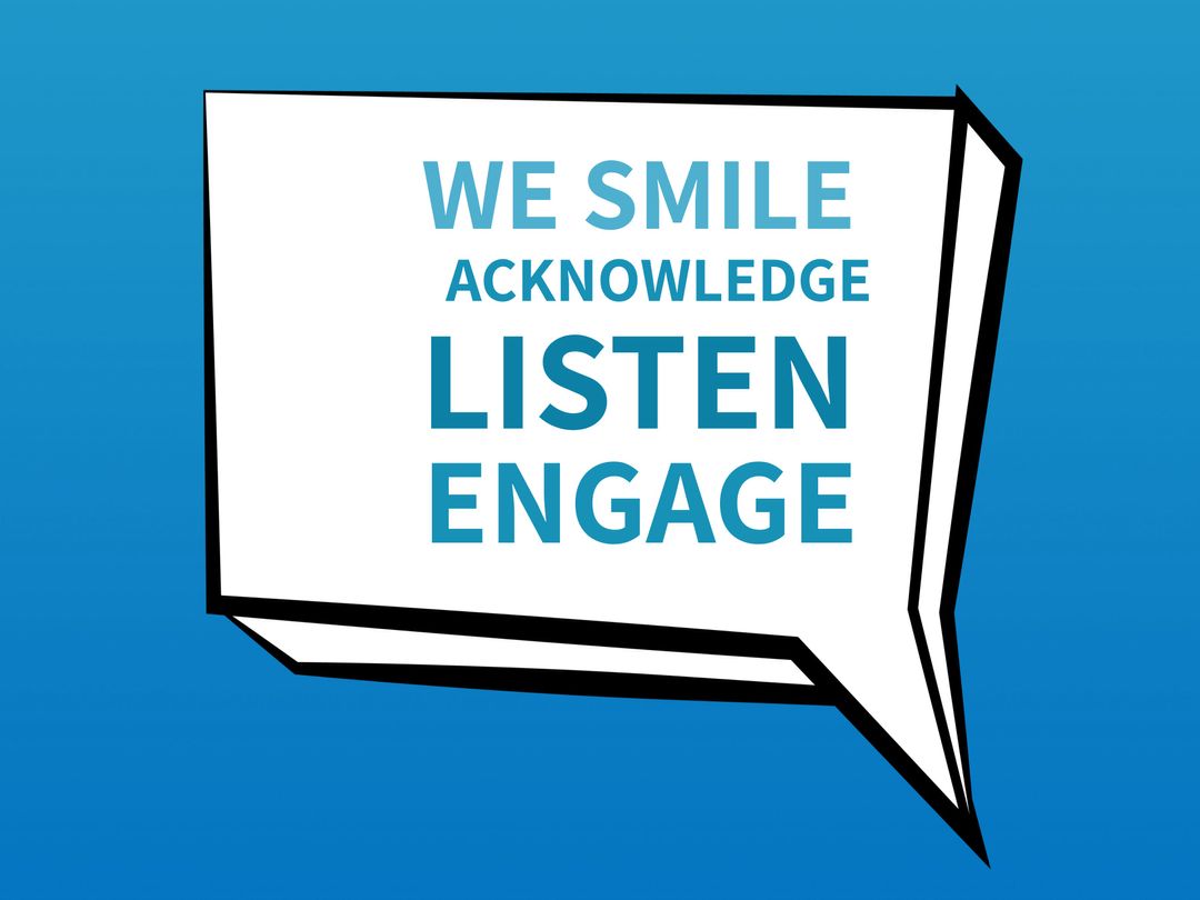 Speech Bubble Graphic Emphasizing Positive Communication