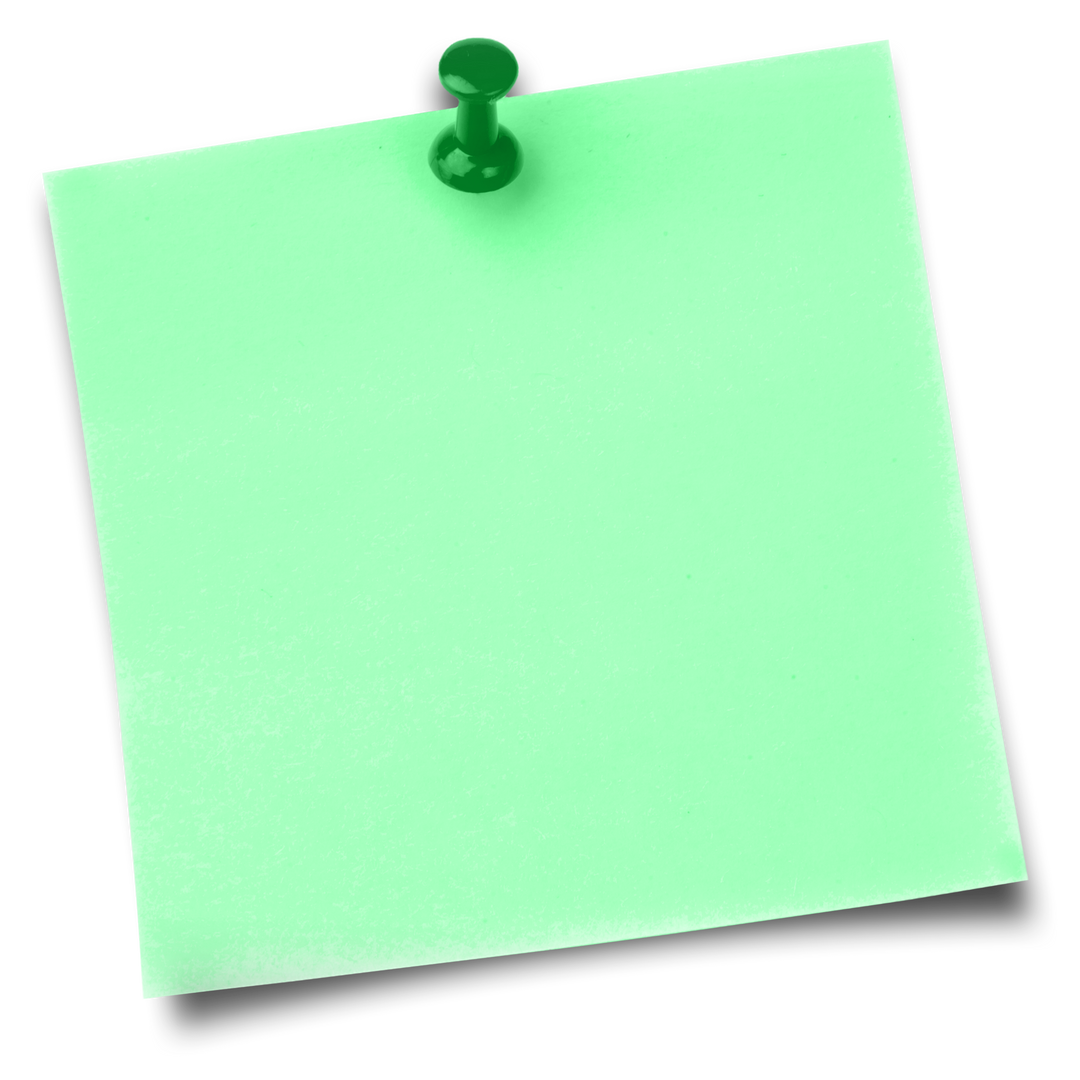 Transparent Green Adhesive Note with Thumbtack On Desk - Download Free Stock Images Pikwizard.com