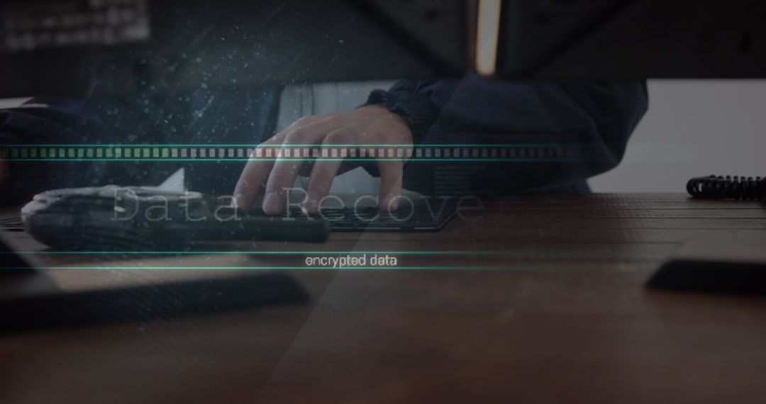 Hands Processing Data on Dual Monitors with Digitized Graphic Overlay