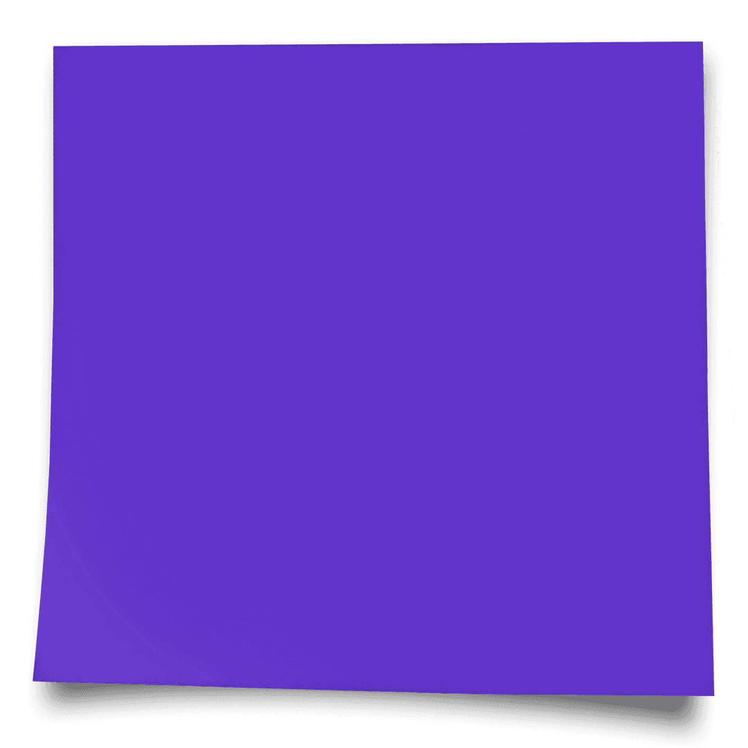 Digital Blue Note with Copy Space on Transparent Background