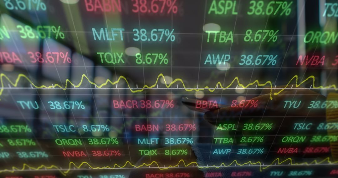 Analyzing Financial Data with Smartphone in Modern Workspace