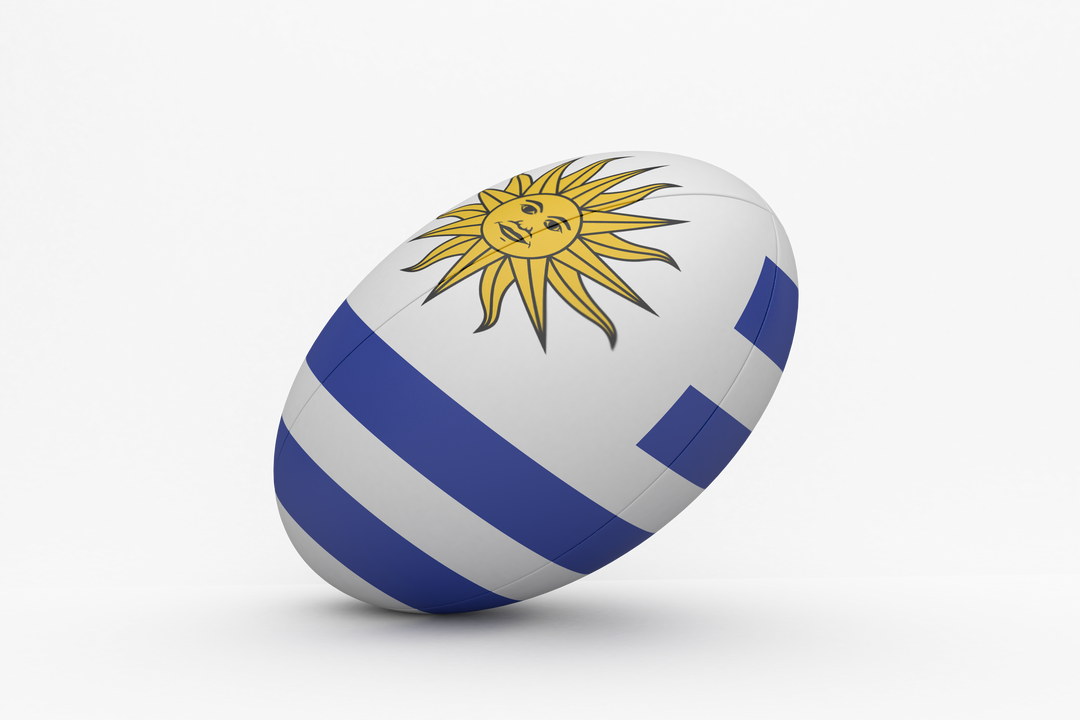 Uruguayan Flag on Reflective Rugby Ball Transparent Background - Download Free Stock Images Pikwizard.com