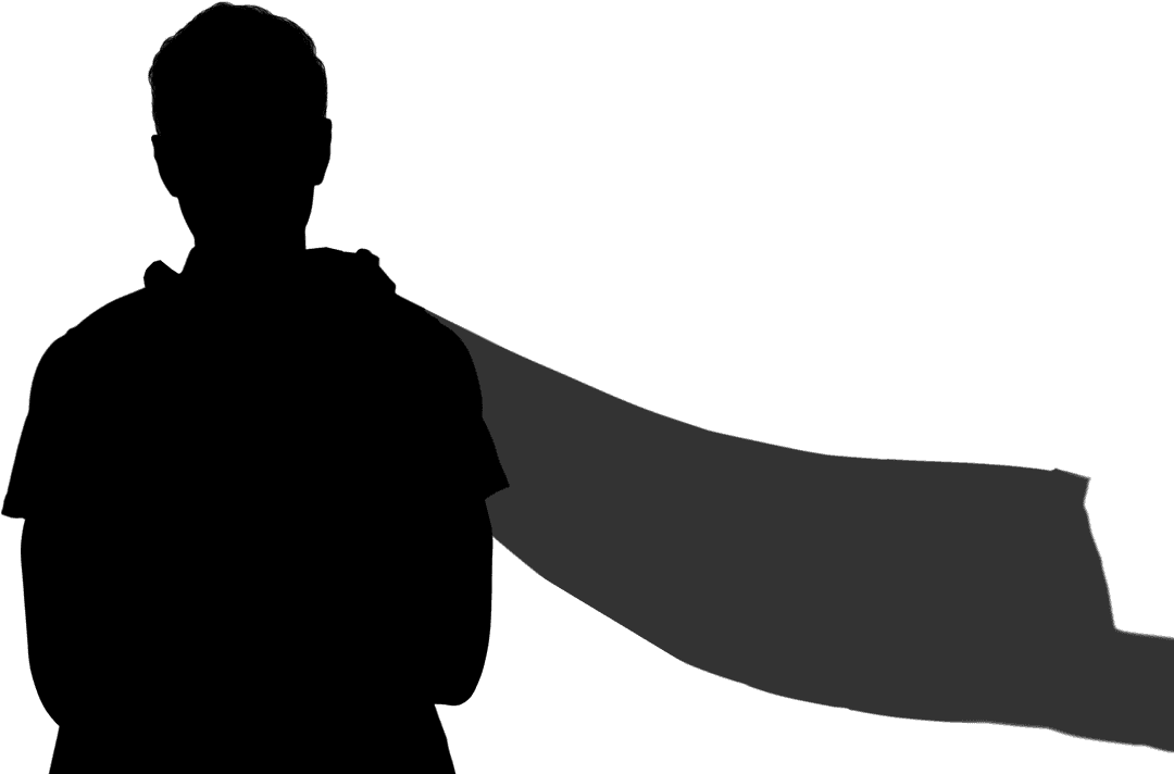 Transparent Silhouette Man Engaging in Lifestyle Sporting Activities