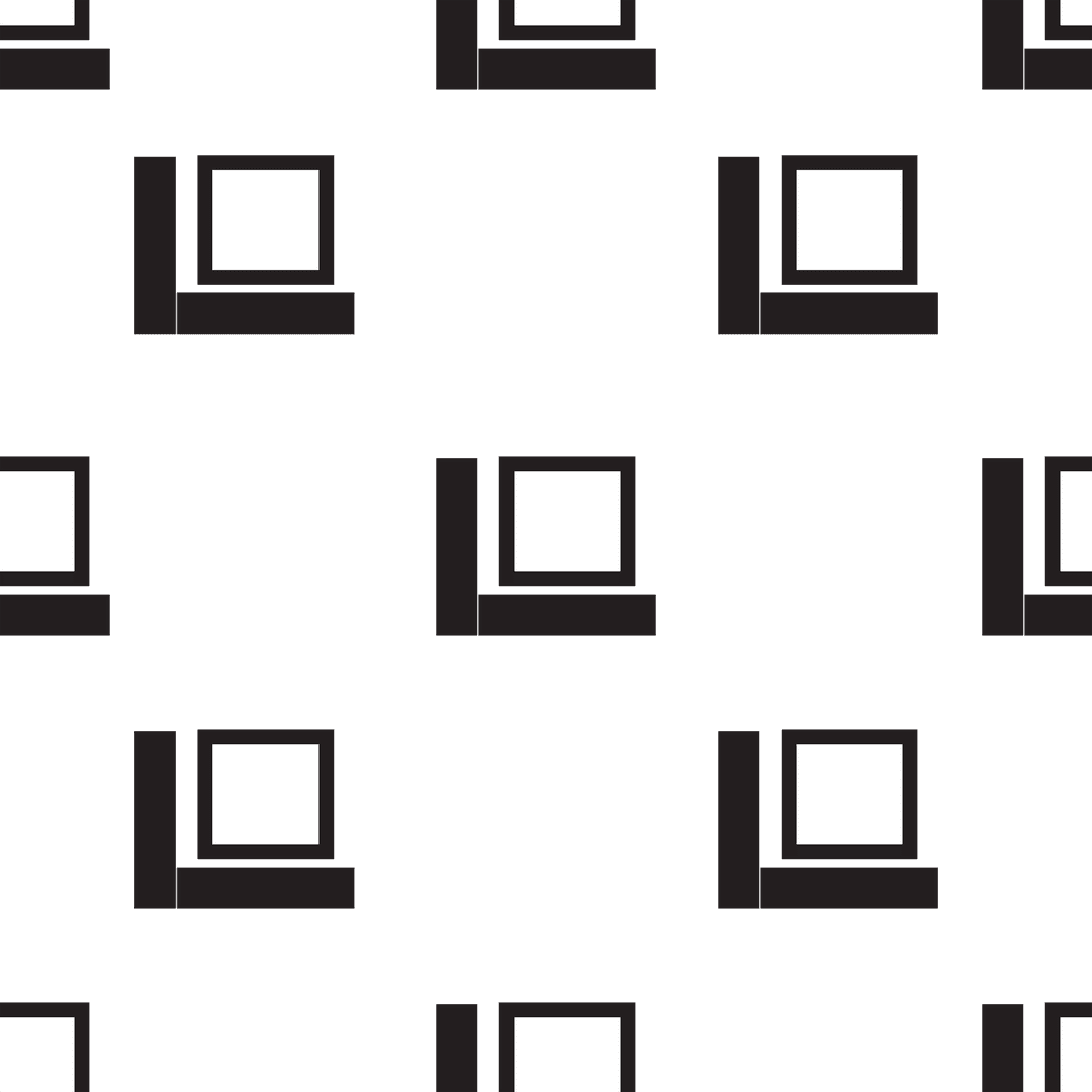 Black and White Geometric Pattern Transparent Background