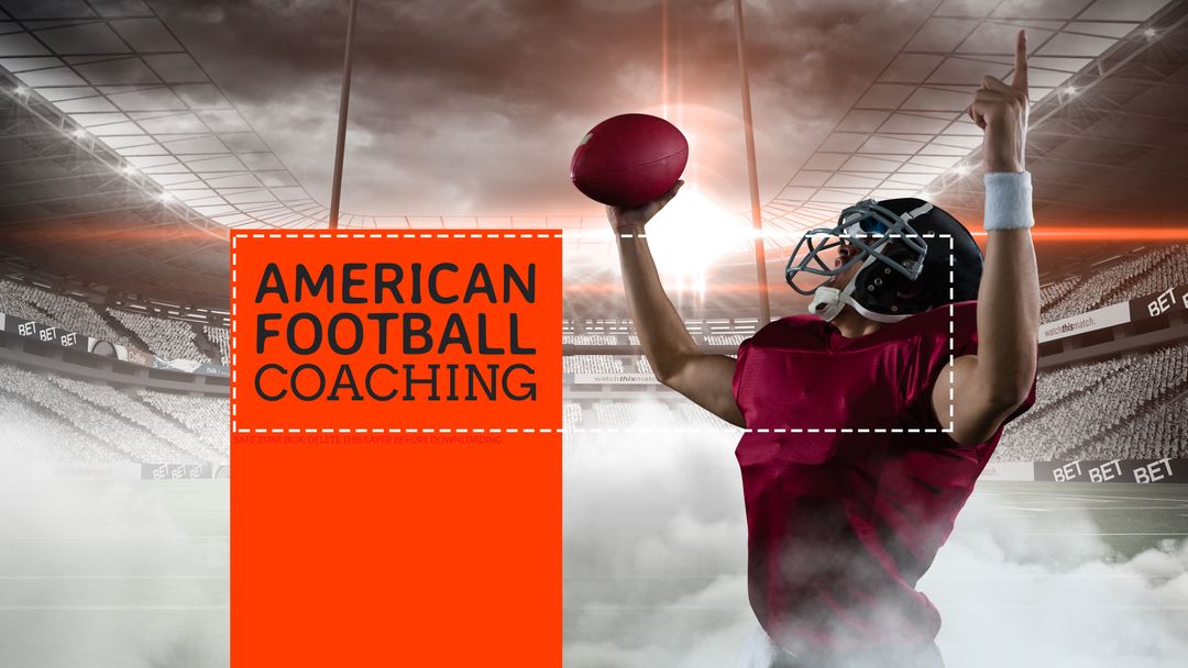Dynamic American Football Training Advertising Concept