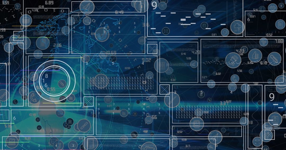 Futuristic Digital Network Data Connectivity Concept