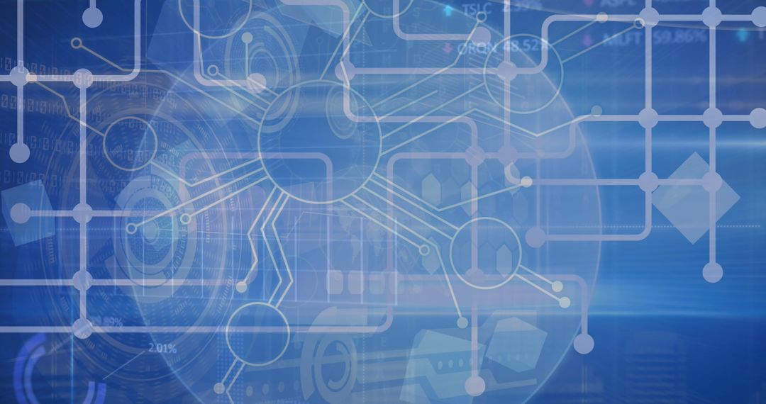 futuristic data processing and global connections display - Free Images, Stock Photos and Pictures on Pikwizard.com