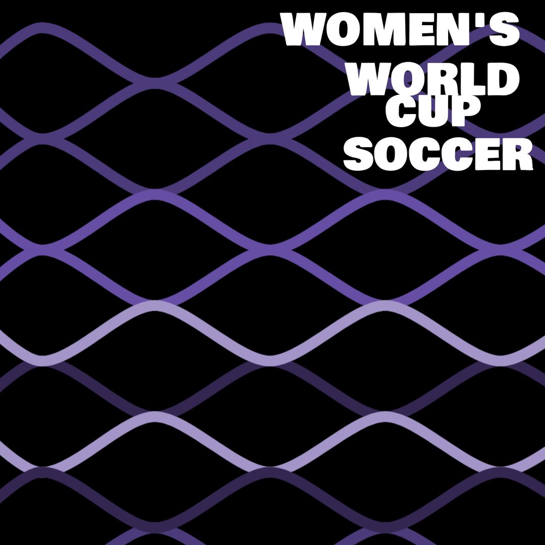 Bold Graphic Showcasing Women's Soccer Competition