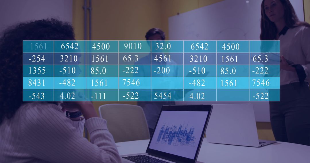 Financial Data Interpretation and Team Collaboration in Modern Office