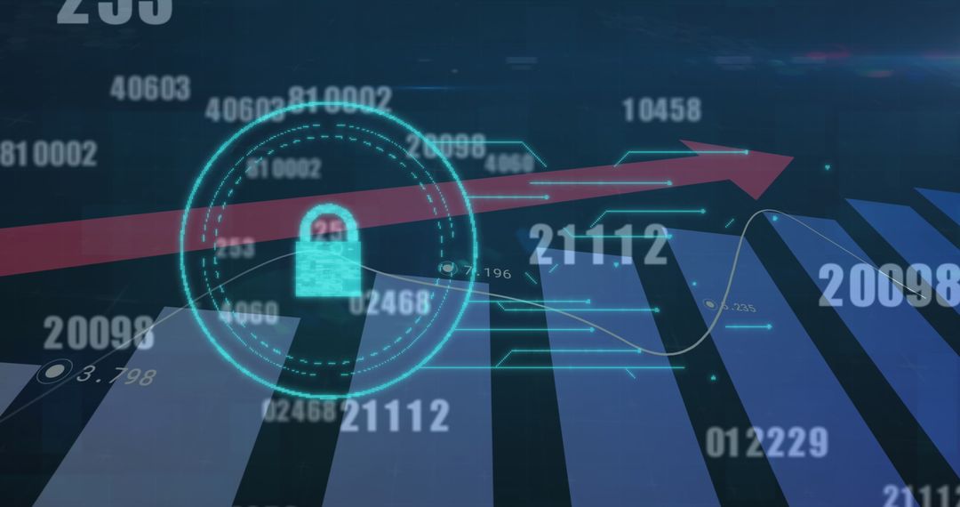 Digital Interface and Security Concept with Rising Data